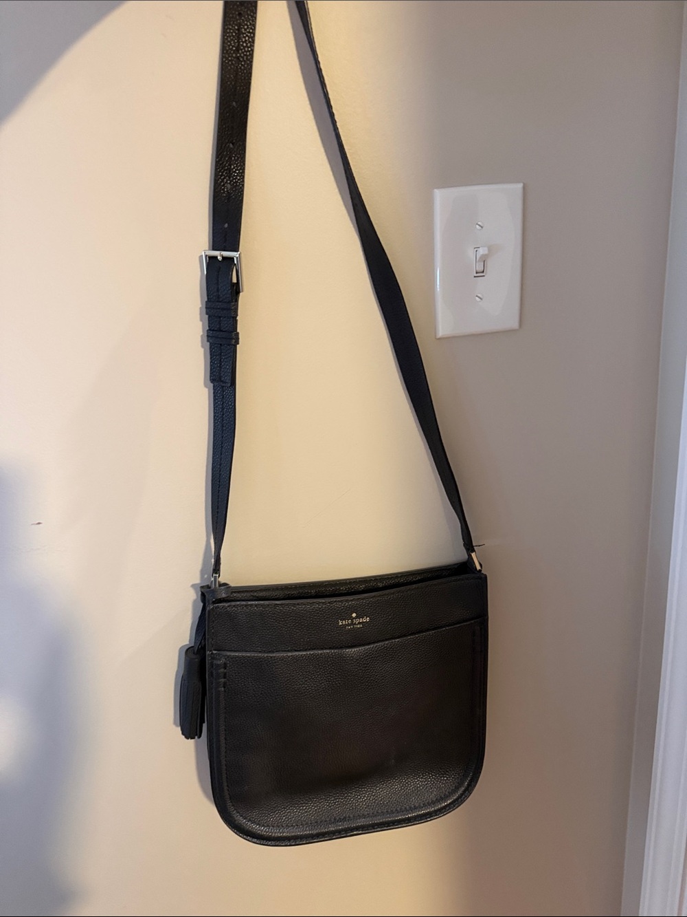Kate Spade Black Leather Crossbody Bag